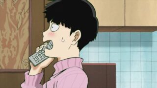 モブサイコ100III(第3期) 第9話 感想：つぼみちゃんに電話するモブ君、緊張感伝わってくる！